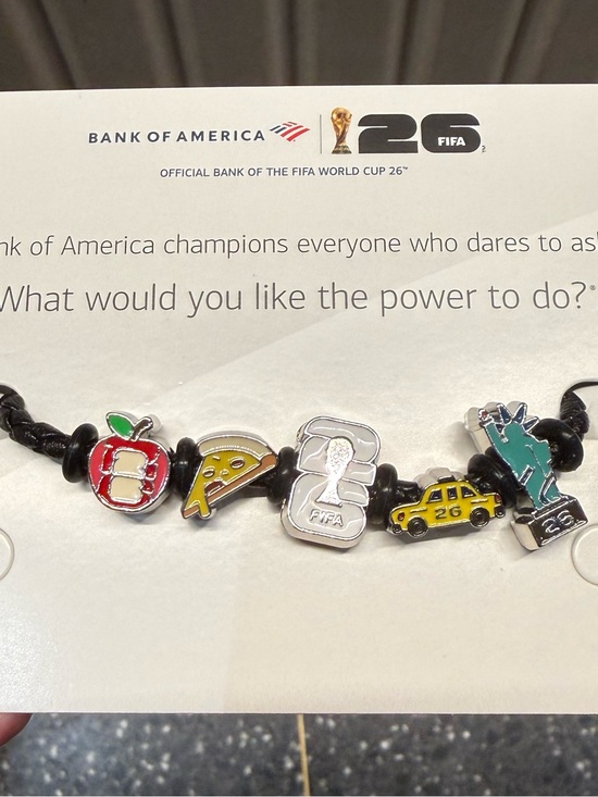 FIFA Jewelry - 2026 FIFA World Cup Bank of America Charm Bracelet New York City Exclusive